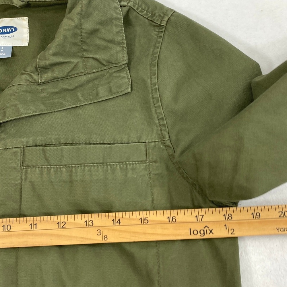 Womens Utility Field Jacket Size Small Military Green Full Zip Drawstring Waist - Picture 5 of 9